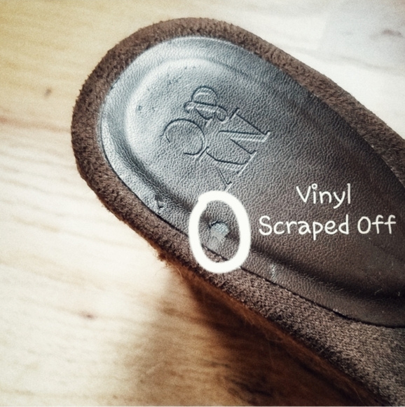 New York & Company Beaded Wedge Sandals Brown Size 8 - Picture 8 of 11